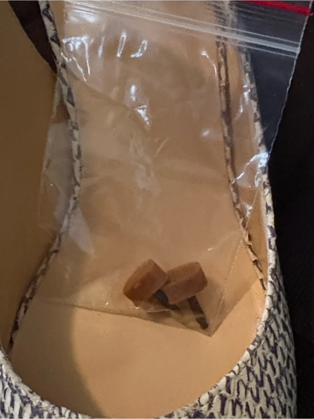SZ 9.5 COLE HAAN SNAKESKIN SLING BACK SPIKE NIKE AIR HEEL WITH BOX
